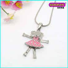 Wholesale Metal Removeale Legs Girl Pendant Necklace